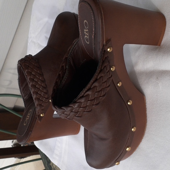 Vintage Cato platform clog shoes with bling size 8M - Picture 5 of 10